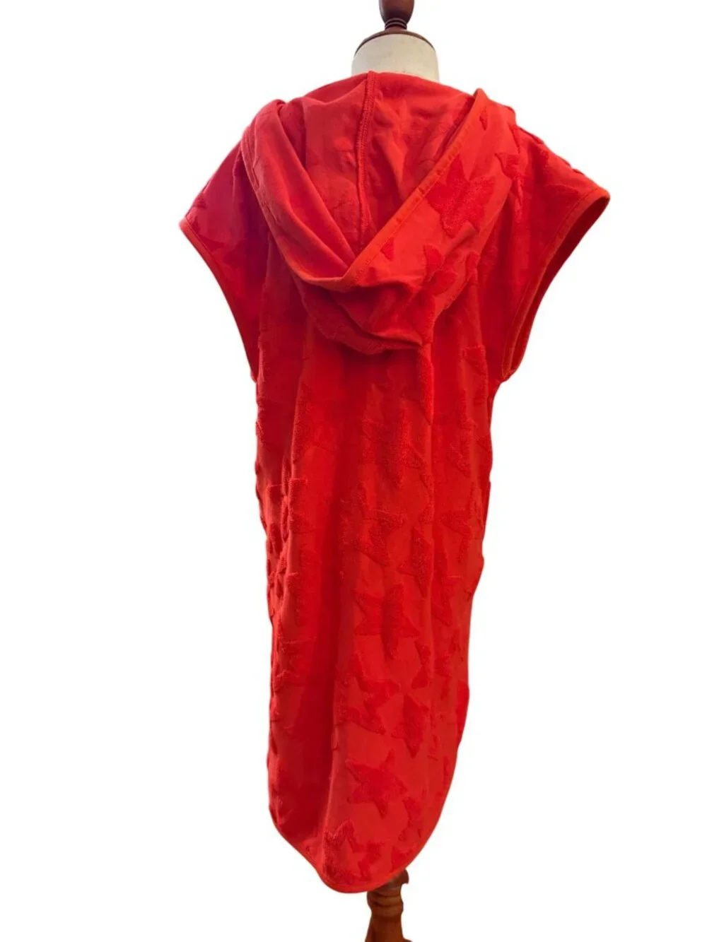 Cat & Jack Girls Cover Up XL 14 Red Star‎ Terry Hooded Swim Beach Dress